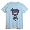 Cute Chibi Style Kawaii Anime Girl Pastel Punk T-Shirt - Trendy Manga Inspired Tee for Young Girls and Anime Lovers