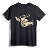 Horror Art - Rockabilly Wolf - Psychobilly Punk Art T-Shirt - Vintage Style Tee for Gothic, Voodoo, and Hotrod Enthusiasts
