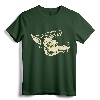 Horror Art - Rockabilly Wolf - Psychobilly Punk Art T-Shirt - Vintage Style Tee for Gothic, Voodoo, and Hotrod Enthusiasts