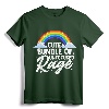 Cute Bundle Of Unfocused Rage Funny Pastel Goth Gift Rainbow T-Shirt - Unique Apparel for Tattoo Artists and Bikers, Perfect Present for Men, Women, and Teens