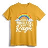 Cute Bundle Of Unfocused Rage Funny Pastel Goth Gift Rainbow T-Shirt - Unique Apparel for Tattoo Artists and Bikers, Perfect Present for Men, Women, and Teens