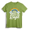 Cute Bundle Of Unfocused Rage Funny Pastel Goth Gift Rainbow T-Shirt - Unique Apparel for Tattoo Artists and Bikers, Perfect Present for Men, Women, and Teens