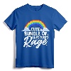Cute Bundle Of Unfocused Rage Funny Pastel Goth Gift Rainbow T-Shirt - Unique Apparel for Tattoo Artists and Bikers, Perfect Present for Men, Women, and Teens