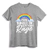 Cute Bundle Of Unfocused Rage Funny Pastel Goth Gift Rainbow T-Shirt - Unique Apparel for Tattoo Artists and Bikers, Perfect Present for Men, Women, and Teens