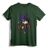 Cute Chibi Style Kawaii Anime Vamp Boy T-Shirt - Karl Kun Vampire Wings Tee for Young Boys, Girls, Teens