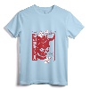 Japanese Demon Art Face Skull Devil Oni Harajuku Aesthetic Long Sleeve T-Shirt - Minimalist Ronin Ninja Yakuza Streetwear Tee for Otaku and Anime Fans