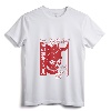 Japanese Demon Art Face Skull Devil Oni Harajuku Aesthetic Long Sleeve T-Shirt - Minimalist Ronin Ninja Yakuza Streetwear Tee for Otaku and Anime Fans