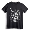 Japanese Oni Cyberpunk Samurai - Fun Techwear Vintage Retro T-Shirt - Samurai Tattoo Tee for Japanese Culture and Asian Art Lovers