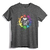 Acrylic Paint Pouring Artist Fluid Art Painter Color Wheel T-Shirt - Colorful Graphic Tee for Mixing and Pouring Artists