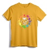 Acrylic Paint Pouring Artist Fluid Art Painter Color Wheel T-Shirt - Colorful Graphic Tee for Mixing and Pouring Artists