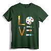 I Love Art Cute Paintbrush Paint Tubes Palette Colorful Art T-Shirt - Perfect Gift for Artists, Art Students, and Art Teachers!