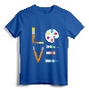 I Love Art Cute Paintbrush Paint Tubes Palette Colorful Art T-Shirt - Perfect Gift for Artists, Art Students, and Art Teachers!