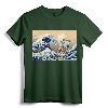 Hokusai The Great Wave Off Kanagawa Japanese Art Anime T-Shirt - Ukiyo-e and Pop Culture Tee for Art Enthusiasts