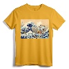Hokusai The Great Wave Off Kanagawa Japanese Art Anime T-Shirt - Ukiyo-e and Pop Culture Tee for Art Enthusiasts