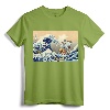 Hokusai The Great Wave Off Kanagawa Japanese Art Anime T-Shirt - Ukiyo-e and Pop Culture Tee for Art Enthusiasts