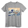 Hokusai The Great Wave Off Kanagawa Japanese Art Anime T-Shirt - Ukiyo-e and Pop Culture Tee for Art Enthusiasts