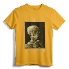 Vincent Van Gogh Shirt Smoking Skeleton Art T-Shirt - Artistic Skeleton Tee for Art Enthusiasts and Van Gogh Fans