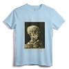 Vincent Van Gogh Shirt Smoking Skeleton Art T-Shirt - Artistic Skeleton Tee for Art Enthusiasts and Van Gogh Fans