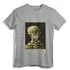 Vincent Van Gogh Shirt Smoking Skeleton Art T-Shirt - Artistic Skeleton Tee for Art Enthusiasts and Van Gogh Fans