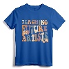 Teaching Future Artists Retro Teacher Students Women T-Shirt - Back to School Teacher Apparel for Special Ed & Speech Therapists