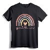 Speech Therapy Speech Language Pathologist SLP Boho Rainbow T-Shirt - Cute Design for Speech Therapists and Students
