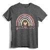 Speech Therapy Speech Language Pathologist SLP Boho Rainbow T-Shirt - Cute Design for Speech Therapists and Students