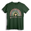Speech Therapy Speech Language Pathologist SLP Boho Rainbow T-Shirt - Cute Design for Speech Therapists and Students