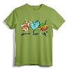 Painting Palette Funny Art Teacher Gifts T-Shirt - Peace Love Art Teacher Appreciation Tee for Men and Women
