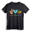 Painting Palette Peace Love Art Teacher Gifts T-Shirt - Cute & Stylish Teacher Appreciation Gift for Art Lovers