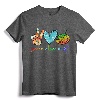 Painting Palette Peace Love Art Teacher Gifts T-Shirt - Cute & Stylish Teacher Appreciation Gift for Art Lovers
