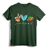 Painting Palette Peace Love Art Teacher Gifts T-Shirt - Cute & Stylish Teacher Appreciation Gift for Art Lovers
