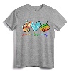 Painting Palette Peace Love Art Teacher Gifts T-Shirt - Cute & Stylish Teacher Appreciation Gift for Art Lovers