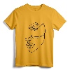 Face Abstract Line Art Drawing Top - Minimalist Aesthetic T-Shirt for Women and Teenage Girls
