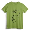 Face Abstract Line Art Drawing Top - Minimalist Aesthetic T-Shirt for Women and Teenage Girls