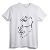 Face Abstract Line Art Drawing Top - Minimalist Aesthetic T-Shirt for Women and Teenage Girls