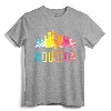 Houston Texas Watercolor Skyline Home State Souvenir Gift T-Shirt - Stylish Apparel for Houston Natives, Students, and Sports Fans