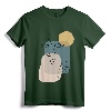 Faces Abstract Boho Line Art Drawing Tee - Trendy Aesthetic Top T-Shirt with Minimalist Design