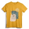 Faces Abstract Boho Line Art Drawing Tee - Trendy Aesthetic Top T-Shirt with Minimalist Design