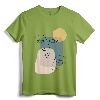 Faces Abstract Boho Line Art Drawing Tee - Trendy Aesthetic Top T-Shirt with Minimalist Design