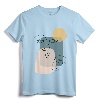 Faces Abstract Boho Line Art Drawing Tee - Trendy Aesthetic Top T-Shirt with Minimalist Design