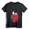Womens Peanuts Snoopy Christmas Lights V-Neck T-Shirt - Officially Licensed Festive Tee for Women - Lightweight Graphic Art Code OPNT-0016