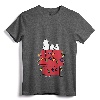 Womens Peanuts Snoopy Christmas Lights V-Neck T-Shirt - Officially Licensed Festive Tee for Women - Lightweight Graphic Art Code OPNT-0016