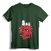 Womens Peanuts Snoopy Christmas Lights V-Neck T-Shirt - Officially Licensed Festive Tee for Women - Lightweight Graphic Art Code OPNT-0016