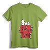 Womens Peanuts Snoopy Christmas Lights V-Neck T-Shirt - Officially Licensed Festive Tee for Women - Lightweight Graphic Art Code OPNT-0016