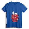 Womens Peanuts Snoopy Christmas Lights V-Neck T-Shirt - Officially Licensed Festive Tee for Women - Lightweight Graphic Art Code OPNT-0016