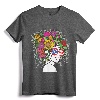 Flower Afro Hair Puerto Rico Shirt - Black Melanin Queen T-Shirt for Women - Empowerment Present for Afro-Puerto Rican Women