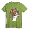 Flower Afro Hair Puerto Rico Shirt - Black Melanin Queen T-Shirt for Women - Empowerment Present for Afro-Puerto Rican Women
