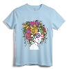 Flower Afro Hair Puerto Rico Shirt - Black Melanin Queen T-Shirt for Women - Empowerment Present for Afro-Puerto Rican Women
