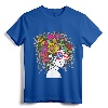 Flower Afro Hair Puerto Rico Shirt - Black Melanin Queen T-Shirt for Women - Empowerment Present for Afro-Puerto Rican Women