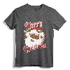 Merry Christmas African American Santa Claus Long Sleeve T-Shirt - Festive Holiday Apparel for Diverse Christmas Celebrations